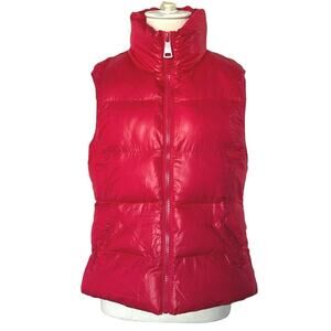 CI SONO Los Angeles Outerwear Women’s Red Sleeveless Puffer Vest Size Medium NEW